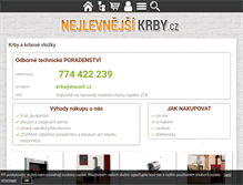 Tablet Screenshot of nejlevnejsikrby.cz
